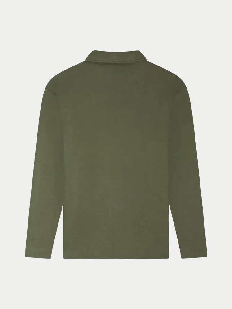 Law Of The Sea Erato Long Sleeve Sweat Polo Tea Leaf