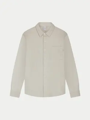 Law Of The Sea Troy Herringbone Shirt Sand