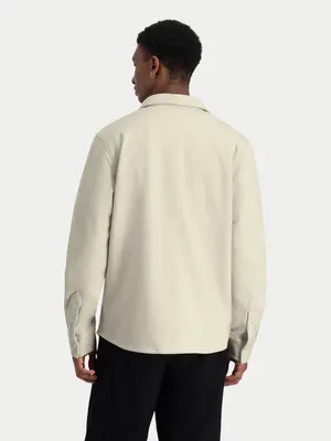 Law Of The Sea Troy Herringbone Shirt Sand