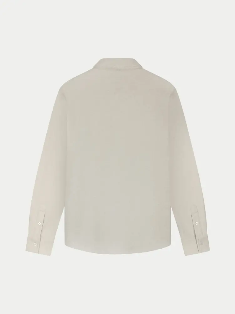Law Of The Sea Troy Herringbone Shirt Sand
