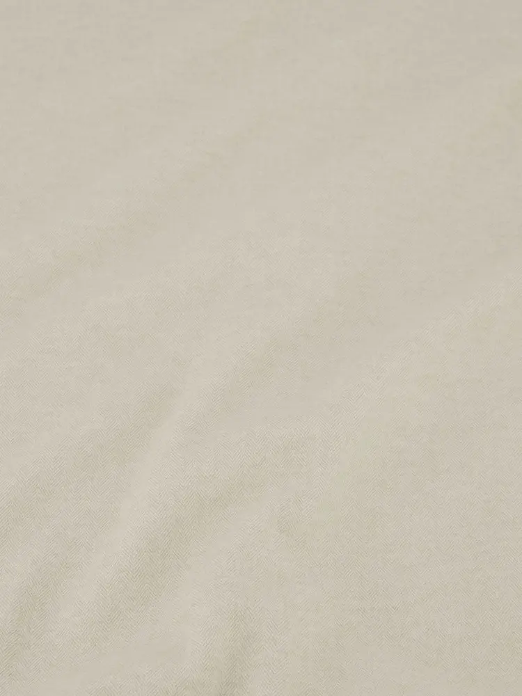 Law Of The Sea Troy Herringbone Shirt Sand