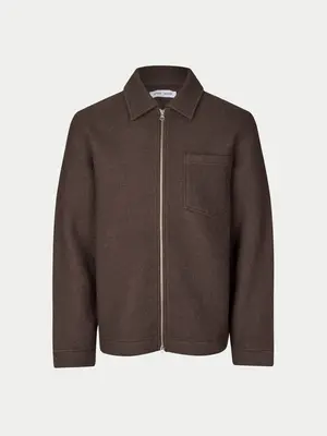 Samsøe Samsøe Samsøe Samsøe Hannes Full Zip Turkish Coffee