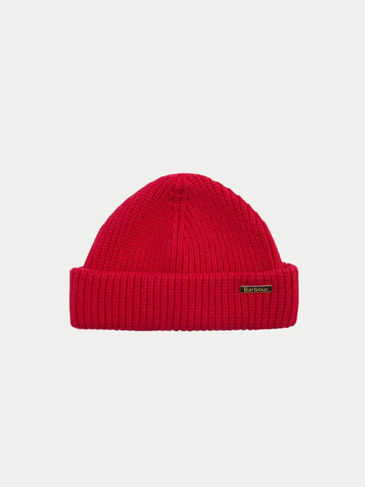 Barbour Mosley Beanie Brick Red