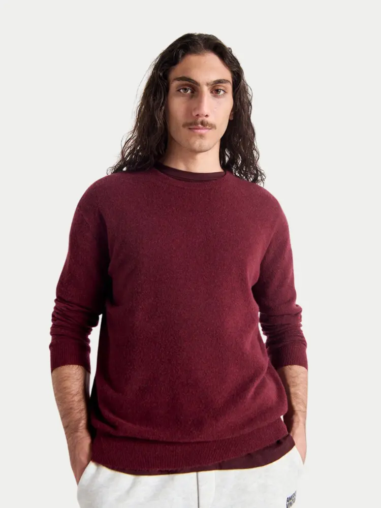 American Vintage Raxow Knit Sweater Burgundy