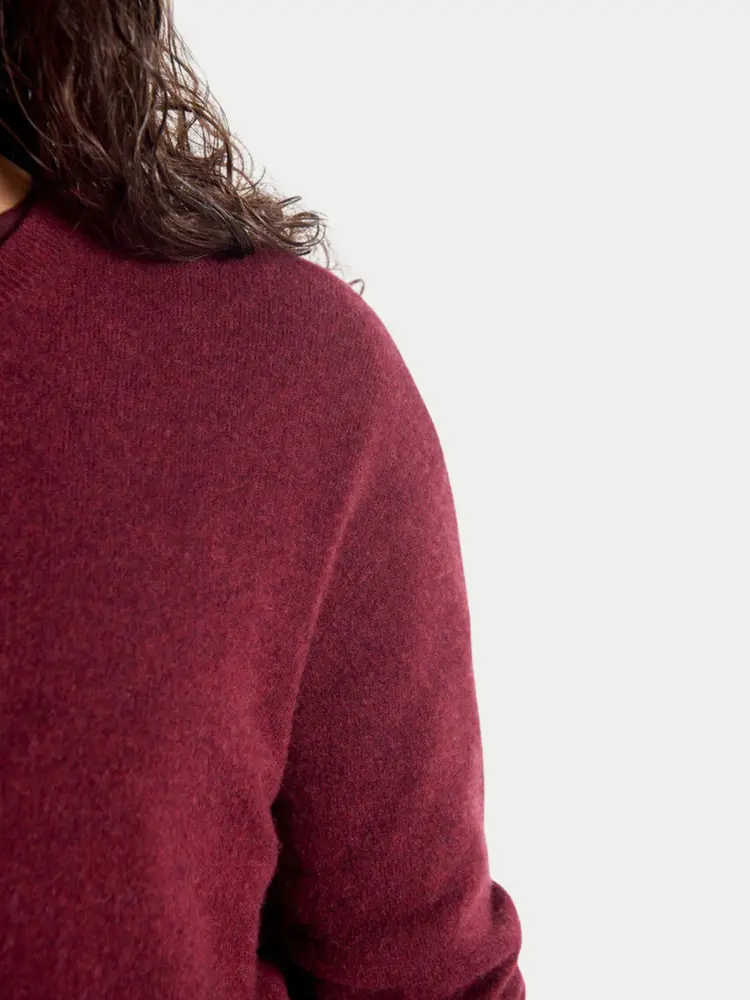 American Vintage Raxow Knit Sweater Burgundy
