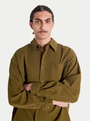 American Vintage Lycaz Shirt Military Green