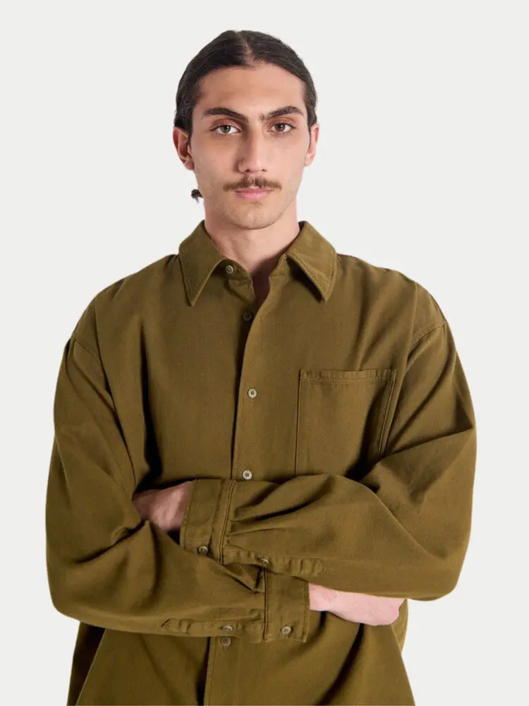 American Vintage Lycaz Shirt Military Green