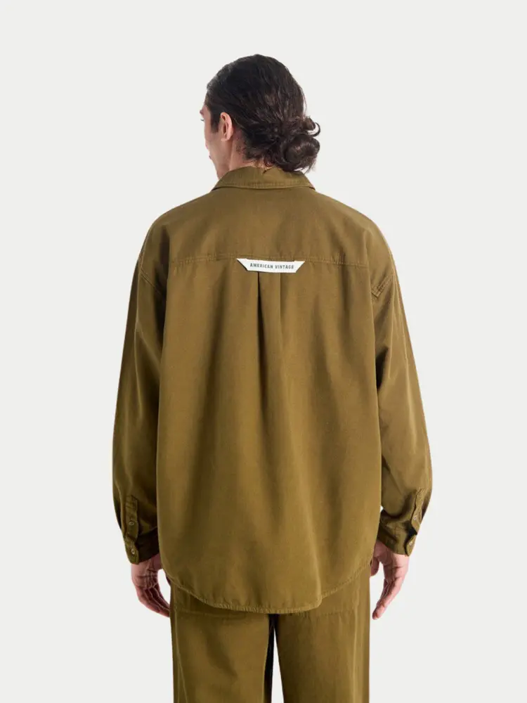 American Vintage Lycaz Shirt Military Green