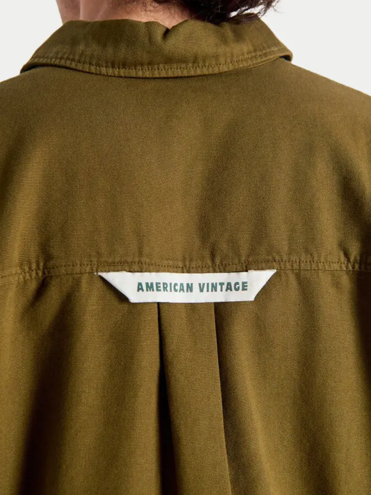 American Vintage Lycaz Shirt Military Green