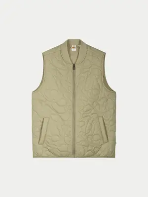 Law Of The Sea X Poederbaas Fossil Quilted Bodywarmer Khaki