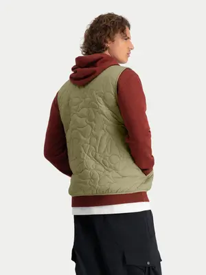 Law Of The Sea X Poederbaas Fossil Quilted Bodywarmer Khaki