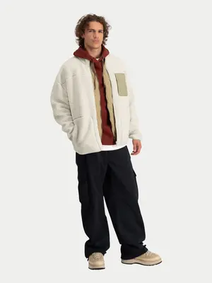 Law Of The Sea X Poederbaas Rhea Sherpa Jacket Aluminium