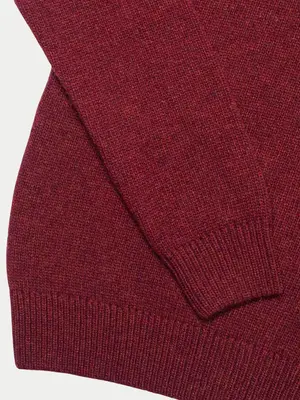 Olow Banjo Knitwear Half-Zip Rust