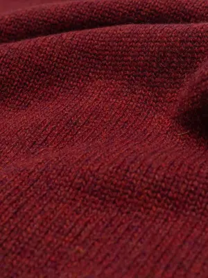 Olow Banjo Knitwear Half-Zip Rust