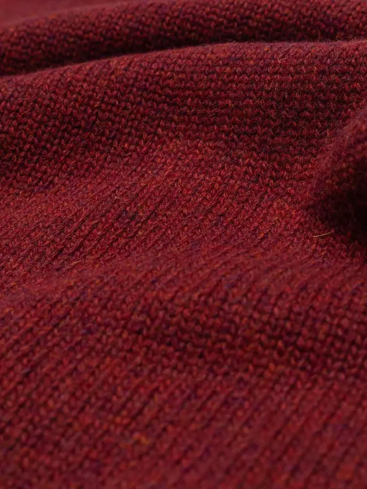 Olow Banjo Knitwear Half-Zip Rust