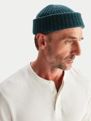 Wax London Brook Beanie Forest Green