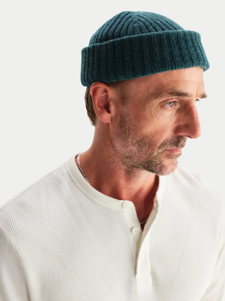 Wax London Brook Beanie Forest Green