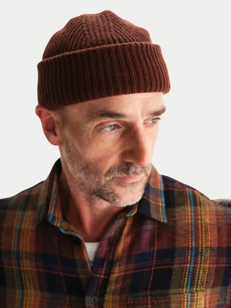 Wax London Brook Beanie Brown