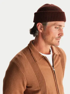 Wax London Brook Beanie Brown