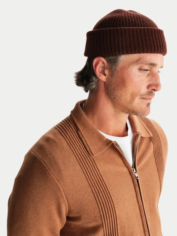 Wax London Brook Beanie Brown
