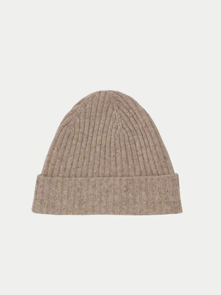 Wax London Brook Beanie Natural Donegal