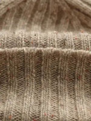 Wax London Brook Beanie Natural Donegal