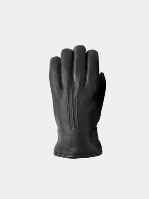 Hestra Deerskin Lambskin Glove Black