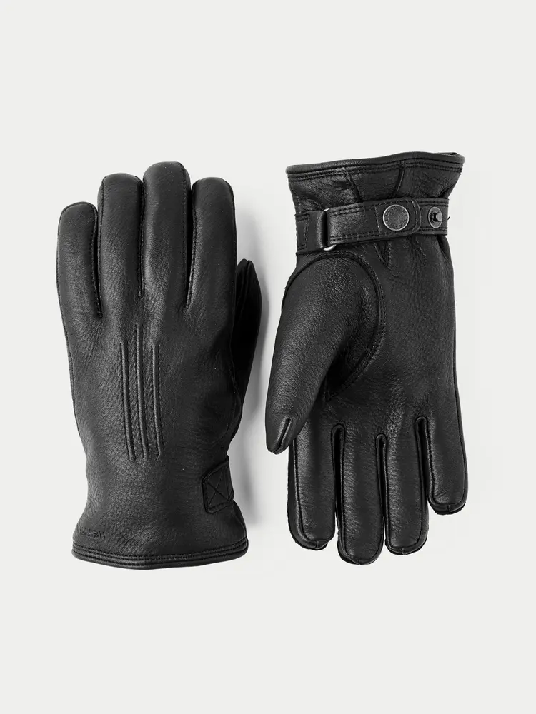 Hestra Deerskin Lambskin Glove Black