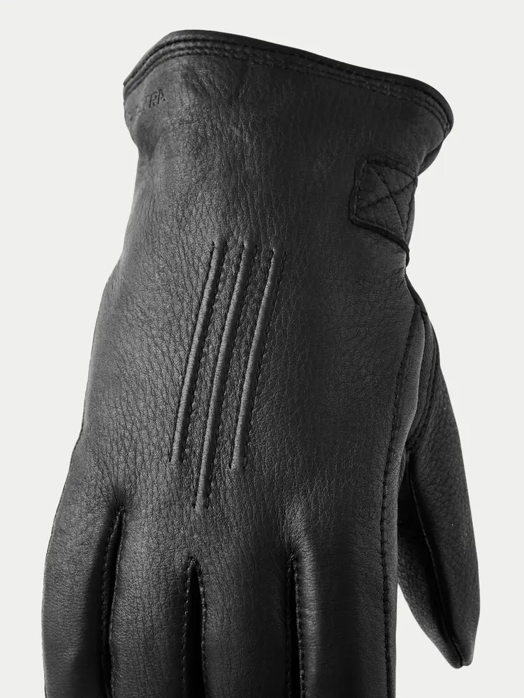 Hestra Deerskin Lambskin Glove Black