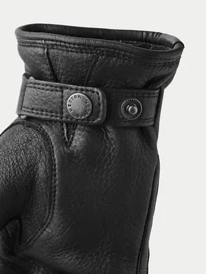 Hestra Deerskin Lambskin Glove Black