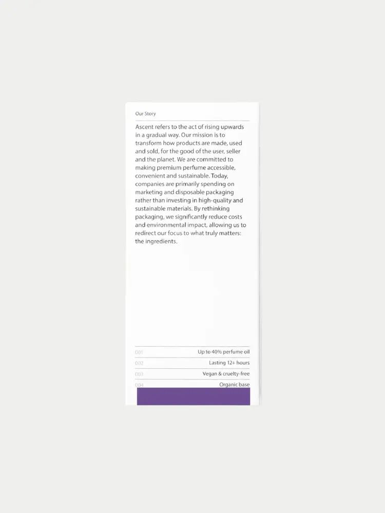 Ascent Parfum Refill Purple