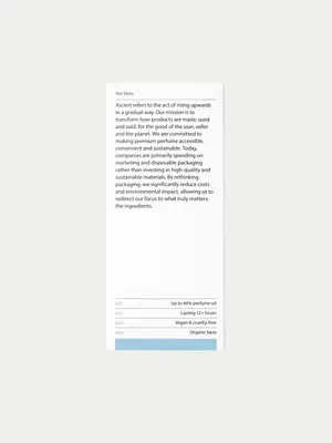 Ascent Parfum Refill Blue