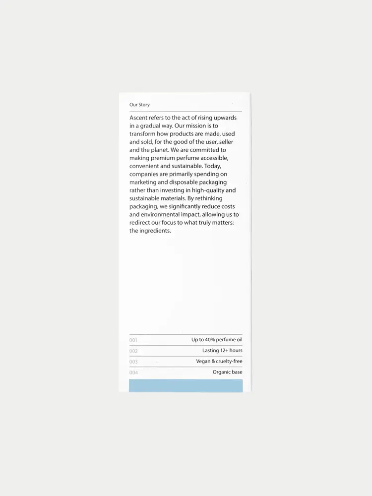 Ascent Parfum Refill Blue