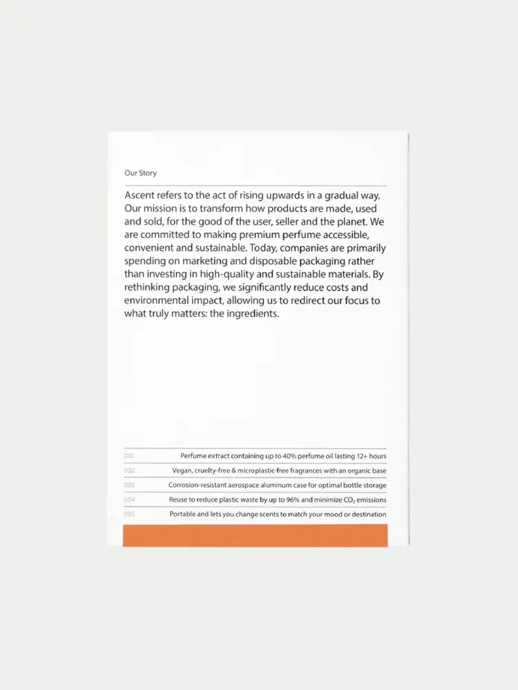 Ascent Parfum Starterpack Orange