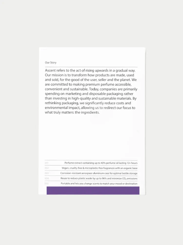 Ascent Parfum Starterpack Purple