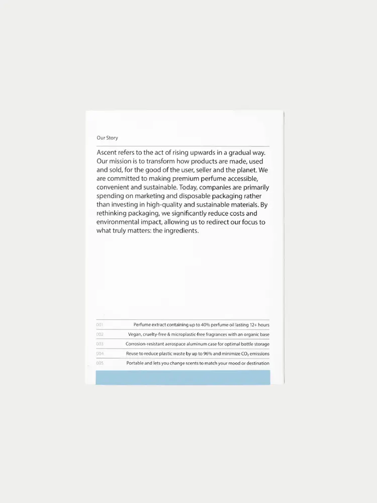 Ascent Parfum Starterpack Blue