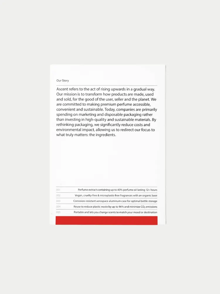 Ascent Parfum Starterpack Red