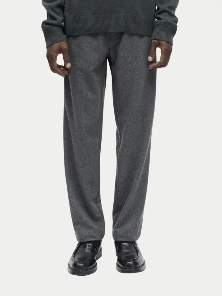 Samsøe Samsøe Sabertil Trousers Dark Grey Melange