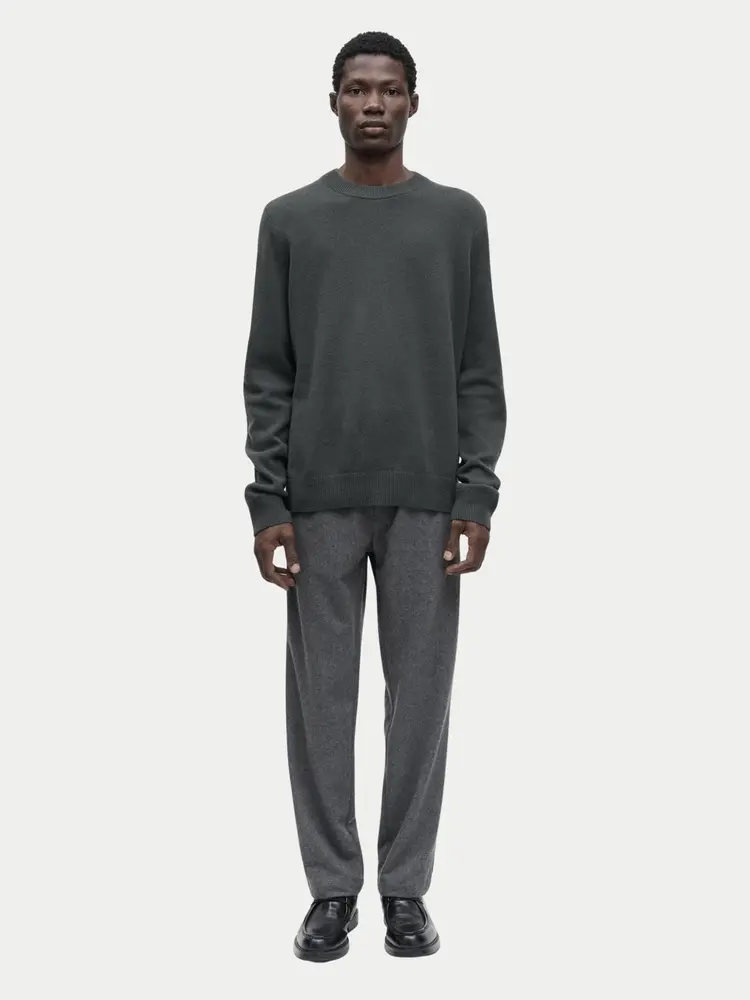 Samsøe Samsøe Sabertil Trousers Dark Grey Melange