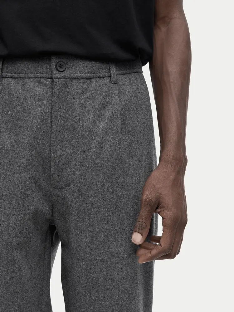 Samsøe Samsøe Sabertil Trousers Dark Grey Melange