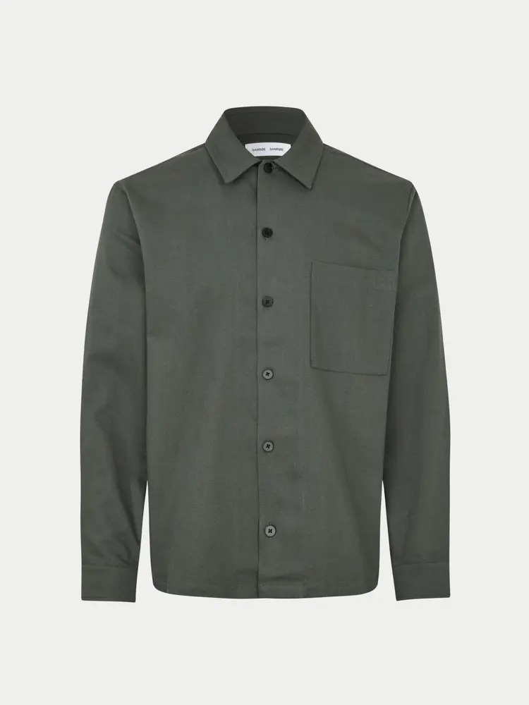 Samsøe Samsøe Sadamon GO Shirt Dark Evergreen