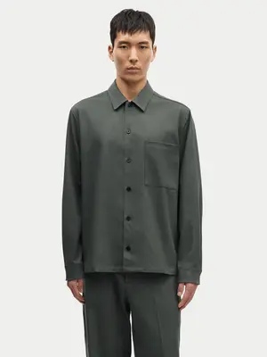 Samsøe Samsøe Sadamon GO Shirt Dark Evergreen