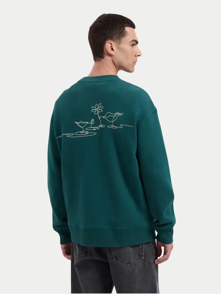Law Of The Sea Themis Artwork Crewneck Sweat Sea Moss
