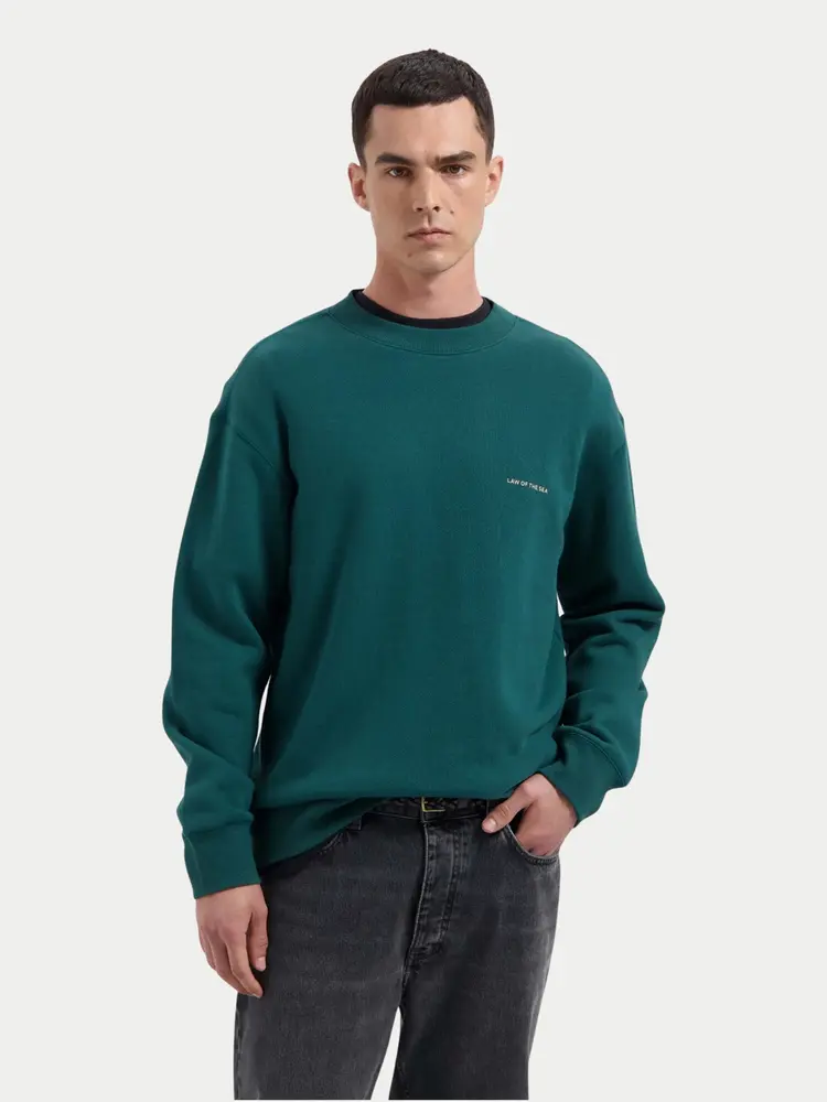 Law Of The Sea Themis Artwork Crewneck Sweat Sea Moss