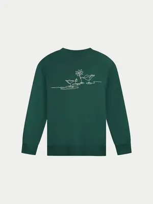 Law Of The Sea Themis Artwork Crewneck Sweat Sea Moss