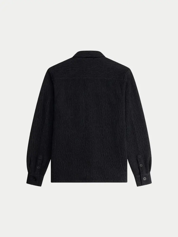 Law Of The Sea Omnia Technical Wool Blend Shirt Pine Green