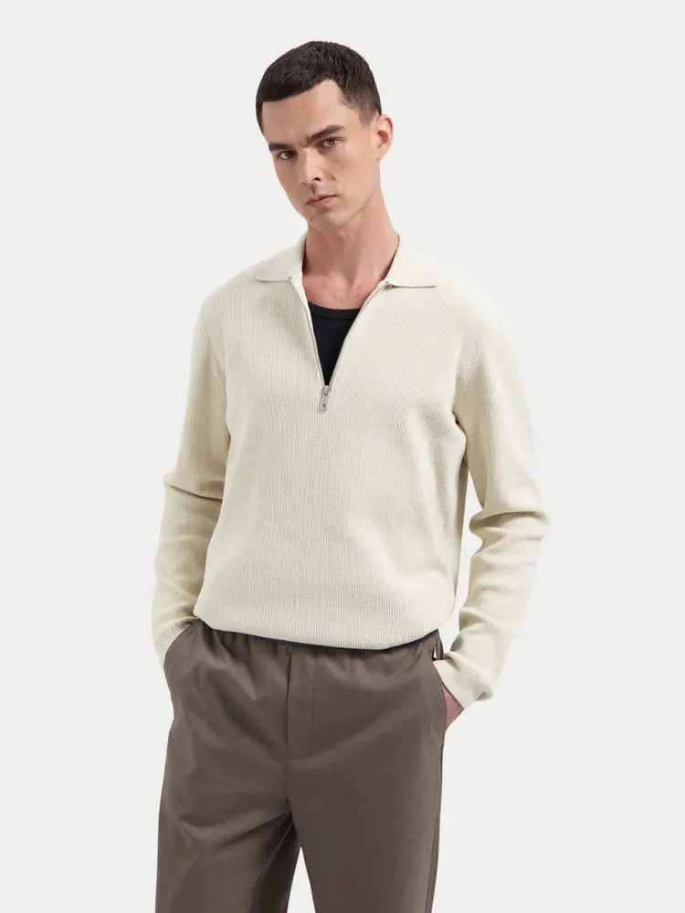 Law Of The Sea Lapetus Half Zip Parchement