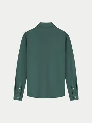 Law Of The Sea Troy Herringbone Shirt Sea Moss