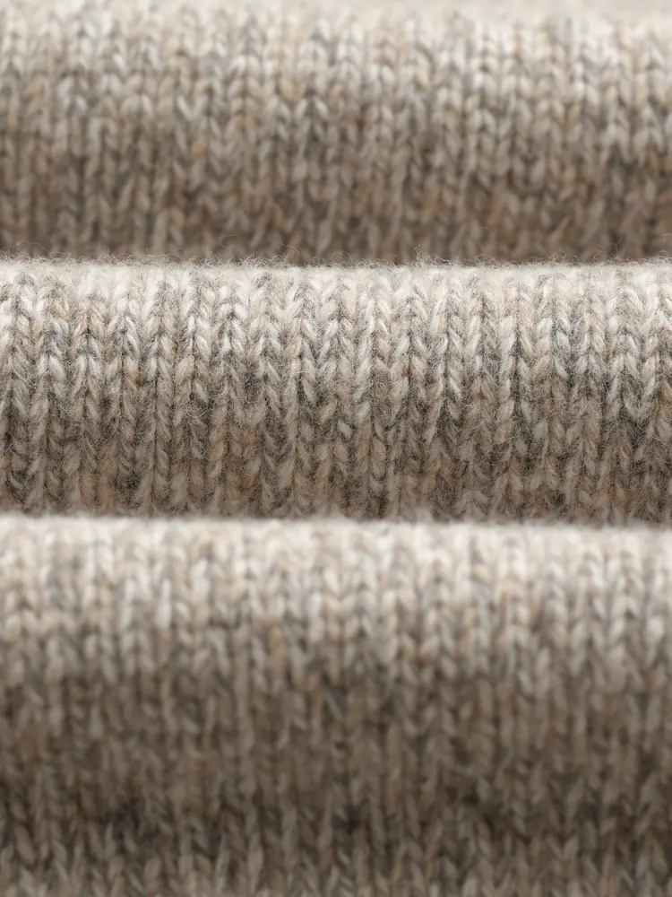 Wax London  Alpha Zip Polo Fleck Grey