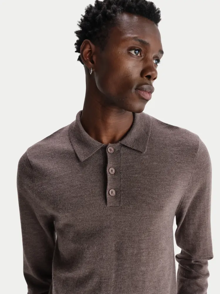 Wax London Oban Worsted Wool Brown Marl